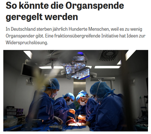 Концепция донорства органов: донорство органов от живых и посмертных доноров
